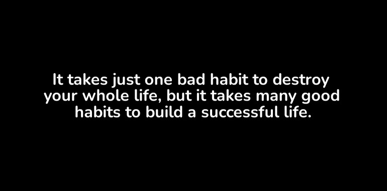 small daily good habits create big wealth in your life